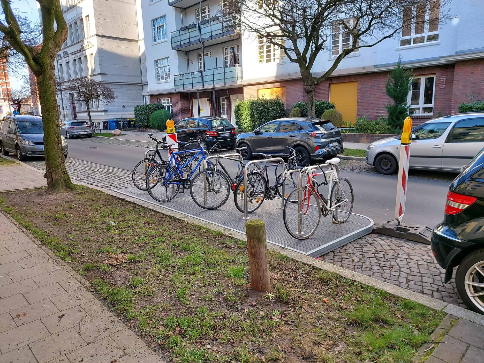 Die Fahrradflunder bei mir im Viertel